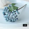 Cachos de flores e frutas artificiais estilo europeu, decorações para sala de estar, decorações de Natal, frutas da sorte, acessórios para arranjos florais, frutas vermelhas artificiais, flores artificiais