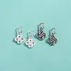 Prata de Lei S925 Pequeno Pingente de Moeda de Cobre Pingente de Trevo de Quatro Folhas Estilo Chinês Novo Estilo Chinês Corda de Mão Pulseira de Cristal Acessórios de Dinheiro
