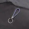 Llavero de Cuerda Tejida Simple Lazo para el Cabello de Mujer Colgante Creativo Personalidad Llavero para Llave de Coche Hecho a Mano Pequeño Regalo