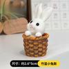 Micro Paisagem Ornamentos Desenho Animado Coelho DIY Material Cenoura Casa Desktop Vaso de Flores Boneca Decoração de Casa