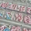 Decorações de Unhas com Laço de Cetim, Item Quente de Celebridade da Internet, Fitas 3D Super Feéricas, Cor Nude Perolada, Decorações de Unhas Pura Desejo