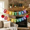 Suministro exclusivo transfronterizo: Decoraciones para Fiesta de Regreso a Clases, Banderines de Fieltro para el Inicio de la Temporada Escolar, Decoraciones para Salón de Clases, Dropshipping OEM