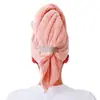 Touca de cabelo seca absorvente de água de secagem rápida mais bolsa de cabelo longo novo adulto touca de banho de cabelo longo mulheres limpe o cabelo de secagem rápida
