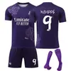 Atacado de Fábrica Taça Europeia Real Madrid Miami Manchester City Barcelona Messi Camisa Nº 10 Nº 7 Ronaldo Uniforme de Futebol