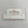 Caja de Embalaje Blanca de PP Esmerilado Gancho Avión de Mascotas Agujero Adhesivo de Plástico Gancho Transparente de PVC Pegatina de Gancho para Embalaje