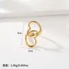 Anillo de Amor Europeo y Americano Transfronterizo para Mujer de Acero de Titanio No Desvanecible Chapado en Oro de 18 Quilates Anillo de Acero Inoxidable de Alta Gama Venta al por Mayor