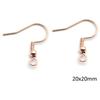 Ganchos Franceses de Acero Inoxidable Color Oro Real Conservante Pendientes Geométricos con Forma Especial Pendientes Hebillas para Orejas Semiterminadas Accesorios para Orejas DIY