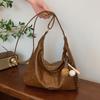 Bolsa de grande capacidade feminina 2024 nova bolsa de ombro de alta qualidade Sense Maillard Commuter outono e inverno popular bolsa transversal