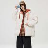 Qisenwei 2024 Inverno Novo Engrossado Quente Com Capuz Jaqueta de algodão acolchoado Solto plus size Juventude Falso Jaqueta de Duas Peças