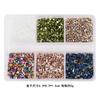 Relleno decorativo para marco de fotos de grava de vidrio de color irregular en caja transfronterizo, materiales para joyería de arte de uñas creativas DIY