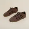 Novas sapatilhas femininas de moda de verão estilo estampa, tênis brancos vazados respiráveis, sapatos femininos casuais planos para trabalho antiderrapantes