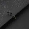 Pendientes de Clip Transfronterizos para Hombre, Pendientes Personalizados de Acero Inoxidable con Cruz, Hebillas de Oreja Piercing Punk Retro, Joyería para Orejas al por Mayor para Mujer