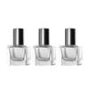 En stock, botella con bola de rodillo, 7 ml, botella de perfume transparente con bola de rodillo, botella de vidrio, botella de perfume, botella de acero con bola de vidrio