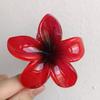 Pinza para el Cabello de Flor de Plumeria para Mujer, Pinza de Tiburón Floral, Accesorio Estilo Vacaciones en la Playa, Pasador, Adorno para el Cabello, Pinza para el Cabello