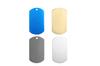 Europeu e americano de aço inoxidável pet pingente de titânio de aço dog tag militar tag material laser colar chaveiro acessórios