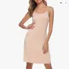 Vestido de Verano para Mujer de Seda de Leche con Tirantes Finos tipo Espagueti, Ropa de Dormir de Longitud Media con Cuello en V y Tirantes Finos