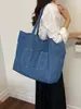 Bolso tote de mezclilla vintage nuevo, bolso de hombro casual, bolso de mano ligero, adecuado para estudiantes, transfronterizo