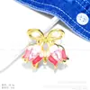 Clip para el Cabello Mini Princesa con Flequillo de Tulipán Rosa de Alta Gama para Año Nuevo 2026, Pequeño Accesorio para el Cabello para Influencers Femeninas