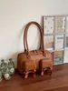 Bolsa de Ombro Pequena de Nicho Coreana para Mulheres, High-End, Grande Capacidade, Retrô, Versátil, Para o Trabalho, Bolsa Boston