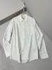 H8704Camisa masculina de manga comprida 85% algodão 15% linho corte solto top
