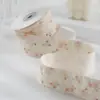 Fita Floral Bordada Pequena Estilo Mori Algodão Fresco Laço Feito à Mão Acessórios de Cabelo Acessórios de Cabelo Feitos à Mão Fita de Laço