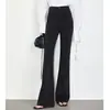 Pantalones de Campana Anchos de Moda para Mujer, Novedad Otoño 2026 Cintura Alta Adelgazantes Casuales Negros Fluidos de Campana para Mujeres Altas