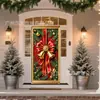Cortinas para Puerta de Navidad, Banderas para Puerta, Cajas de Regalo, Decoraciones para Interiores y Exteriores, Banderas para Eventos Festivos, Envío Transfronterizo