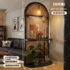 Divisor de Pantalla Tejido de Ratán Madera Maciza Usado Sala de Estar Entrada Directamente Frente a la Puerta Pantalla Base Pasillo Dormitorio Nuevo Estante de Almacenamiento de Arte