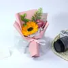 Combinação de Girassol e Rosa Criativa Cerimônia de Acompanhamento Flores para Segurar em Casamento Dia dos Namorados Decoração de Restaurante