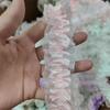4 CM de largura pequeno estilo perfumado duplo elástico laço fungo laço Lolita colarinho artesanal diy fabricantes