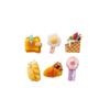 Mini tamaño pequeño Paleta de Pan Serie Juego de Comida DIY Accesorios de Resina Niños Taladro de Uñas Material para Funda de Teléfono Móvil Bolsa de Material