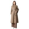 Abrigo de cachemira 100% puro de doble cara para mujer, largo, holgado, clásico, de lana Labbro, para otoño e invierno.