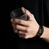 Pulsera tejida de cuero multicapa de moda para hombre, Pulsera personalizada de acero inoxidable de moda con hebilla para mujer, Joyería de lujo ligero con sensación de alta gama
