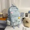 Versão Coreana da Nova Mochila Escolar Transfronteiriça da Moda para Meninas do Ensino Fundamental, Alto Valor Estético, Mochila Estilo Ins com Estrelas, Mochila para Alunos do Ensino Médio