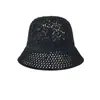 Sombrero de Pescador Transpirable Hueco para Mujer, Sombrero de Cubo Redondo de Ala Ancha para Verano, Viajes al Aire Libre, Vacaciones en la Costa, Sombrero para el Sol con Protección Solar