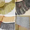 Adornos de Encaje DIY 11cm---50CM Dorado Negro Plata Encaje para Ropa Dobladillo de Vestido Cortina Borla