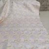 Guofeng glitter flor de seda dourada imitação canção brocado hanfu tecido jacquard tingido com fio vestido cheongsam tecido casaco