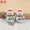 Serie Navideña Brillante Transfronteriza Accesorios de Resina Pegamento Cremoso DIY Colgante para Tocados Pegatinas para Fundas de Teléfono