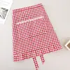 Delantal Medio de Lona Estilo Coreano Anti-Manchas y Resistente a las Manchas Delantal Medio Cocina Hogar Catering Trabajo Ropa de Trabajo Especial para Mujeres