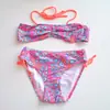 Liquidação de Moda Praia para Crianças, Tamanhos Variados para o Feriado, Multicor e Multiestilo, Tamanhos Grande, Médio e Pequeno para Meninas, Maiô Peça Única e Biquíni para Brincadeiras na Água