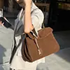 Bolsos Populares Transfronterizos para Mujer, Nuevos Bolsos de Hombro Retro de Gamuza, Bolsos de Mano de Gran Capacidad para el Trabajo, Bolsos Tote de Alta Gama
