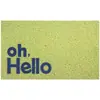 Felpudo de Bucle de Seda con Letras Minimalistas Creativas Transfronterizo para Puerta de Entrada, Antideslizante de PVC, Personalizable, Resistente al Desgaste