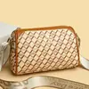 Bolso de Alta Gama para Mujer Primavera y Verano 2025 Nuevo Color de Contraste Estampado Textura Romboidal Bolso Almohada para Hombro Bolso Cruzado