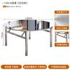 Barraca de Comida à Prova d'Água e Ferrugem Mesa de Jantar Churrasqueira Mesa e Cadeiras de Barraca Mesa Externa de Aço Inoxidável Uma Mesa Quatro Cadeiras Mesa Quadrada Cadeira Dobrável