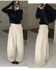 Calça casual de outono TOP estilo europeu da Treze Linhas de Guangzhou, versão coreana, muito prática, de uso duplo, perna larga com cós traseiro 20251