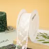 Tule transparente laço de bolo feito à mão cetim diy bainha de saia de renda tecido de renda fita de buquê