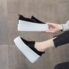 Mocasines de Suela Gruesa para Mujer, Nuevo Estilo Primavera 2026, Sin Cordones, Que Aumentan la Altura, Transpirables, Punta Redonda, Estilo Trendy Ins, Transpirables y Que Aumentan la Altura