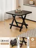 Mesa Plegable, Mesa Pequeña Portátil para Apartamentos de Alquiler, Mesa de Comedor para el Hogar, Mesa Cuadrada, Mesa Pequeña para Montar Puestos