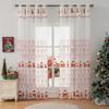 Cortinas con Atmósfera Americana Transfronteriza Cortinas Semi-Opacas Navidad Sala de Estar Dormitorio Cortinas Decorativas Terminadas Venta al por Mayor