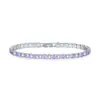 Pulsera de estilo simple de moda europea y americana transfronteriza, accesorios de ropa con joyería de mano de diamante, pulsera redonda de circón 5.0
